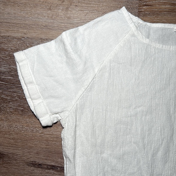 Women's Drawstring Waist Mini Dress Pockets Short Sleeves Round Neck‎ Medium - Picture 5 of 8